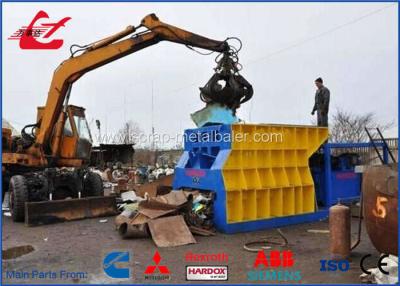 China Containertype Schroot Recyclingsmachine, de Machine van de Schrootsnijder voor het Schroot HMS 1&2 van het Metaalstaal Te koop