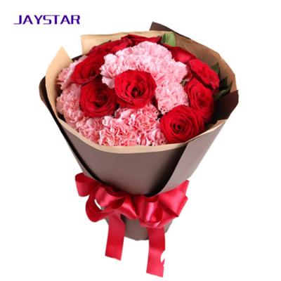 China Recyclable Custom Logo Luxury Portable Oval Paper Flower Box Florist Bouquet Box Packaging Rose Florist Box for sale