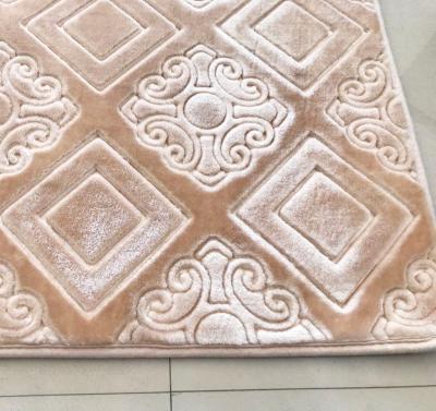 China Cheap Price 4m Width Non Slip Roll Embossed Decorative Mink Rug for sale