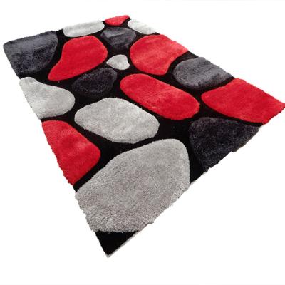 China 3D Floor Cover Shaggy Teppich Anti Slip Alfombras Floor Mats Washable Washable Living Room Door Mats For Home Custom Carpets for sale