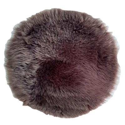 China Non Slip Hot Selling Round Shape Fluffy Faux Fur Blanket For Bedroom Floor for sale