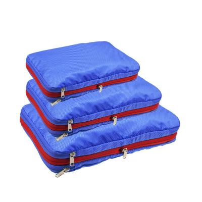 China Sustainable 3pcs Sets Breathable Practical Packing Cubes Travel Luggage Organizer for sale