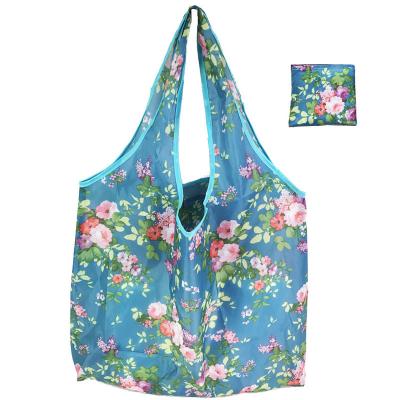 China Who respects the environment; Reusable; Portable; New Fashion Eco-friendly Pocket Tote Reusable Foldable Grocery Shopping Bag Waterproof With Pocket for sale