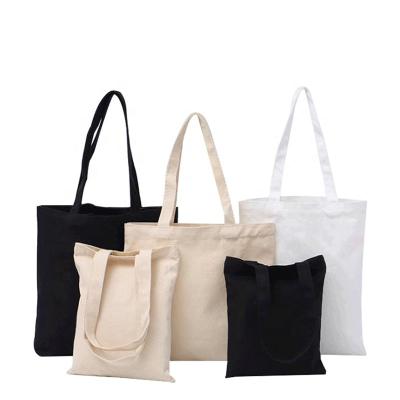 China Recycled Reusable Eco-Friendly Custom Made Reusable Tote Cotton Canvas Bag 8oz 10oz 12oz Logo Size Women Handled Buying Cotton Carry Bags for sale