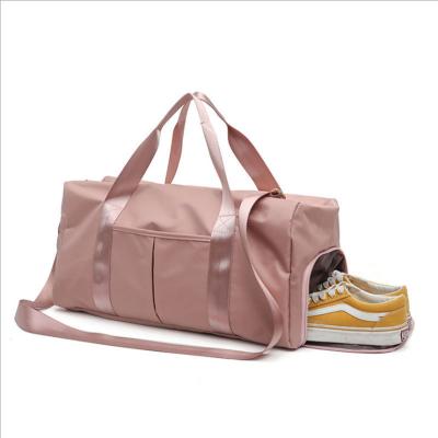 China New Solid Color Sports Dry And Wet Separation Nylon Waterproof Sports Swimming Gym Sports Duffel Bags Custom Made for sale