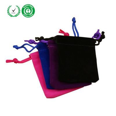 China China factory shock resistance bags for jewelry blue suede gift pouch baby boy gift bag for sale