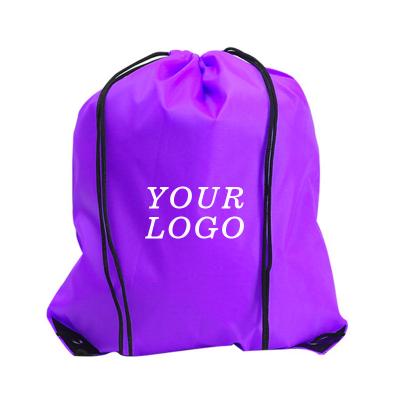 China Gift Bag Factory Original Logo Suede Drawstring Bag Mini Custom Drawstring Bag for sale