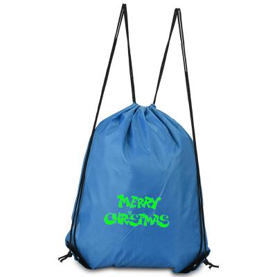 China Foldable Gift Bag Competitive Price Logo Waterproof Rpet 190 Polyester 210 Recycle Tote Shopping Grocery Bags For Christmas Promotion for sale