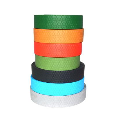 China Waterproof Wholesale Supplies Rubber PVC Coated Webbing Use Multifunctional Waterproof Polyvinylchloride Coated Webbing In Multi Colors for sale