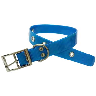 China New Style Custom Material Adjustable Metal Material Waterproof Strong Stocked Buckle TPU Coated Webbing Pet Collars For Medium Large Dogs for sale