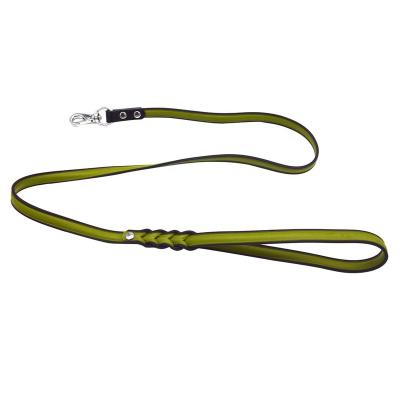 China Wholesale Custom New Arrival Gear Ultra-Comfort Leash Soft Waterproof Soft Comfortable Stocked PVC Dog Dog Leads With Metal Hook Doubles Colors for sale