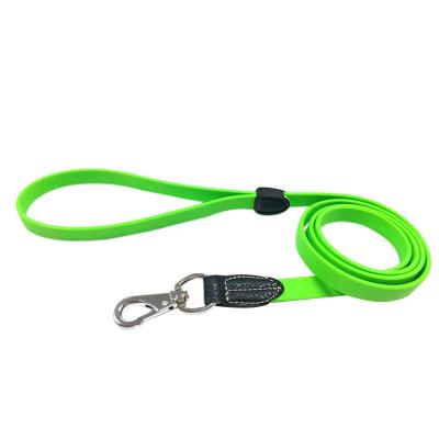 China Pets Accessories Design Classic Colorful Soft Durable PVC Webbing Padded Luxury Waterproof Coated Pet Leads Metal Hook Leashes For Dogs for sale