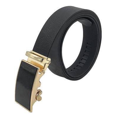 China Custom Luxury Top Grain Automatic Genuine Leather Men's Fashion Belt Daily Business for sale