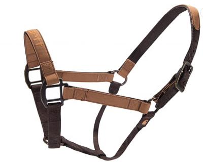 China Nylon Padded Halter Horse Halter With Satin Hardware for sale