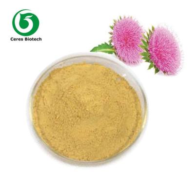 China Yellowish Brown Milk Thistle Extract Powder Silymarin 80% For Protecting Liver for sale