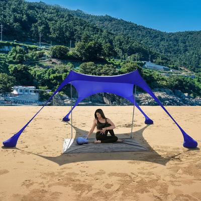 China Easy Open Outdoor Entertainment Amazon Beach Canopy 5-8 Person Sun Sun Shelter Tent Large For Fishing Backyard Camping for sale