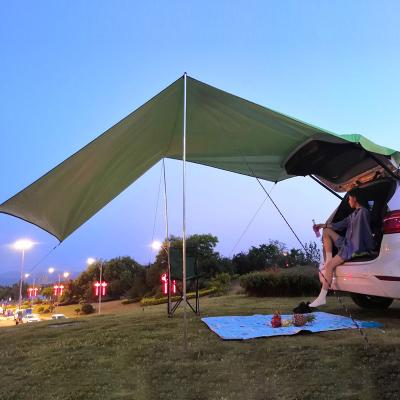 China Waterpoof Daya Hot Sale Outdoor Waterproof Sun Shade Top Tent Roof Top Tent Removable Camping Shell Rear Tent for sale