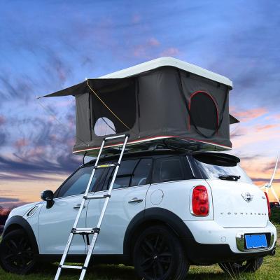 China Waterpoof OEM Outdoor Camper Hard Aluminum Shell Car Roof Top Tent SUV Folding Camping Tent For Jeep for sale