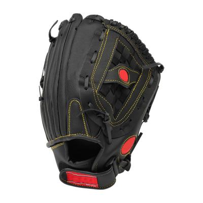 China PU Leather Custom Design Leather Baseball MittensCowhide Leather Fitted Mitts for sale