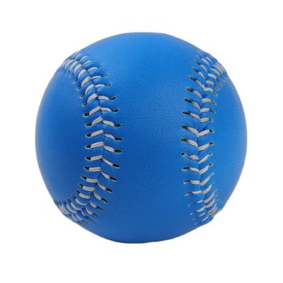 China PVC Leather Weighted Baseball Training 9inch 9oz Blue Color for sale