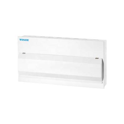 China Protect circuit breakers installed new style WOSOM WHMC14 230v power distribution box 14way metal cald consumer unit for sale