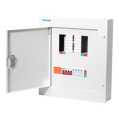 China Protect circuit breakers installed outdoor breaker distribution box type TPN10-125 3 phase mcb distribution board with 125A main switch for sale