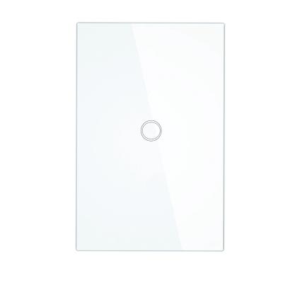 China Easy Installation Touch Light Wall Switch American Standard Wosom Switch 1Gang/1Way White for sale