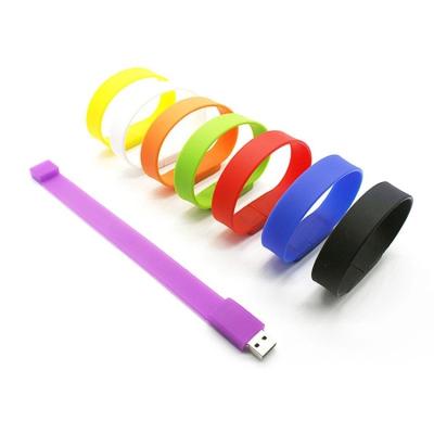 China Custom Pen Drive 1gb 2gb 4gb 8gb 16gb 32gb 64gb Wristband Wristband Wristband Silicone Silicone USB Drive For Promotion Gift for sale