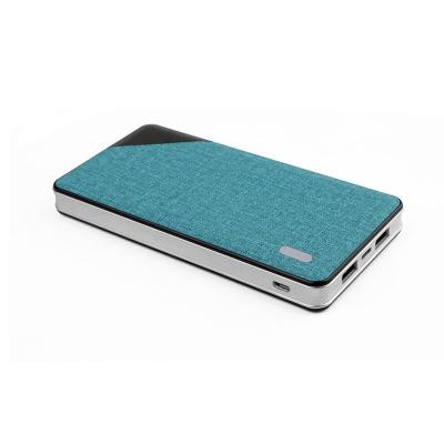 China Mirror Power Bank With Cable Power Bank 10000mah Top Grade Cloth Wholesale Leather Portable Power Bank for sale