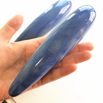 China Europe New Arrival Natural Polished Blue Aventurine Massager Massage Tool Crystals Massage For Gifts for sale