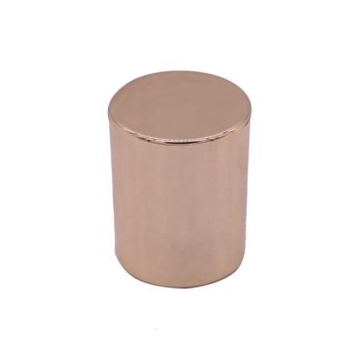 China Non Spill Plain Cylindrical Zamac Cap Perfume Gold Cap Bottle Cap For Glass Bottle for sale