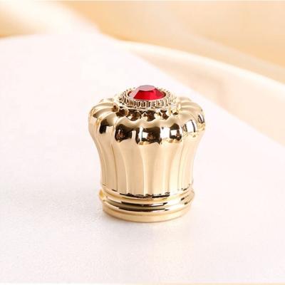 China Non Spill Free Metal Perfume Cap Design Zamac Perfume Cap For Glass Bottle FEA15 for sale