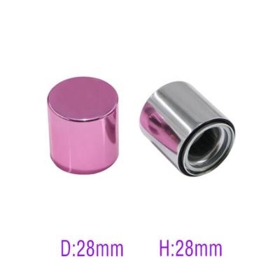 China Non Magnetic Pin Silver Color Puddle Color Cap Perfumes Aluminum Caps For FEA 15MM Glass Bottle for sale