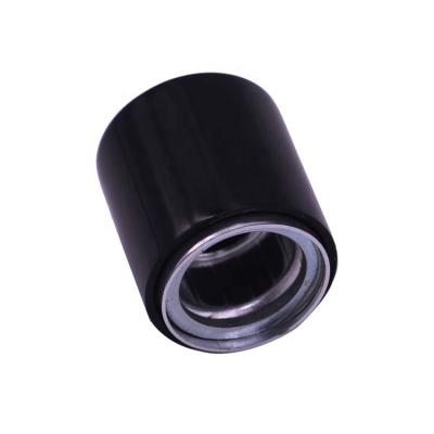 China Non Spill Black Color Zinc Perfume Cap Magnetic Perfume Caps For Glass Bottle for sale