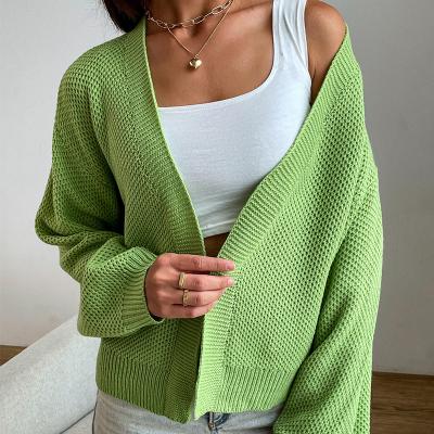 China Anti-wrinkle Women's Hoodie Cardigan Sweater 100% Breathable Long Sleeve Oversized Knit Cardigans for sale