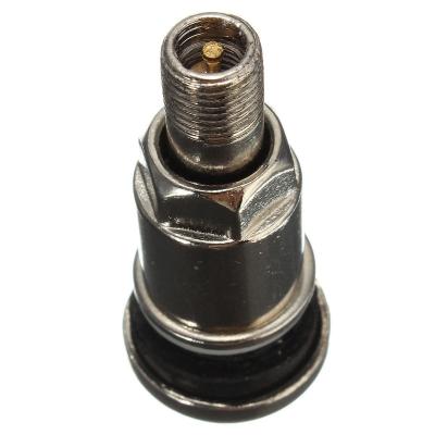 China Zinc Alloy Tubeless Car Tyre Valve Silver MS525 5.2 X 0.5 Cm With Dust Caps for sale