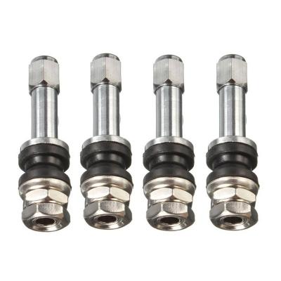 China High Pressure Tyre Valves Stems Bolt TR48 , Flush Chrome Valve Stems With Cap for sale