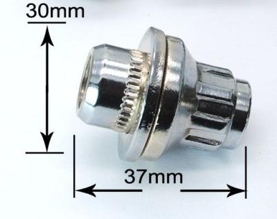 Cina Dadi della ruota di Seat Chrome dello stinco stile di MAG di lunghezza totale di 12 x 1,5 fili 1,47» in vendita