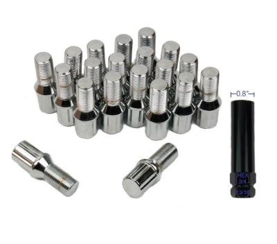 China High Performance Acorn Seat Locking Wheel Bolts 20.3 Millimeter Diameter for sale