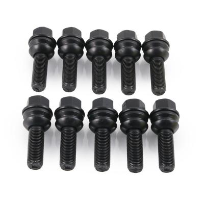 China Black Ball Seat Lug Bolts 37mm Shank , Porsche Spare Parts R14 Swivel Washer for sale