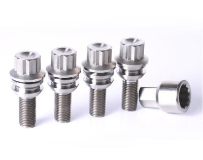 China Stable Porsche 911 Accessories 10.9 Solid , Aerospace Grade Locking Lug Bolts for sale