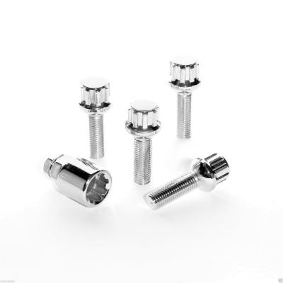 China Radius Wheel Lug Bolts 17 / 19 Mm  , Ball Seat Lug Bolts High Tensile Graded Steel for sale