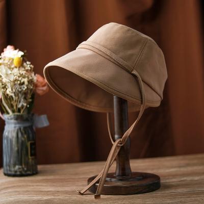 China JOINT JOINT Vintage Embroidered New Bucket Beach Hat Rope Summer Fisherman Hat Hats For Women Spring Summer for sale