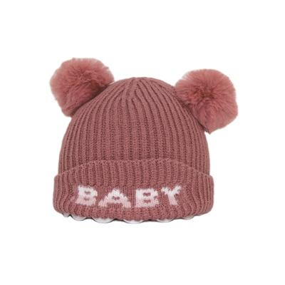 China Hot Sale Cartoon Dobby Bear Fashion Newborn Winter Baby Beanies Lovely Knit Cute Baby Bear Ears Hat for sale