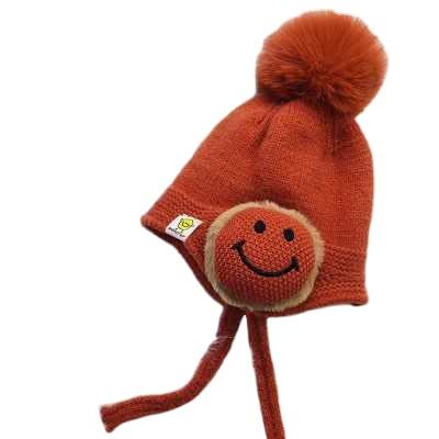 China 2021 Wholesale Custom Winter Baby Toddler Infant Kids Beanies Picture Knit Warm Girls Beanie Hat Boys Hat for sale