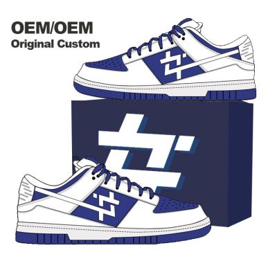 China Fashion Trend High Top Skateboard Shoes Zapatillas Originales Sneakers Manufacturer Custom Oem Men Custom Runner Sneaker for sale