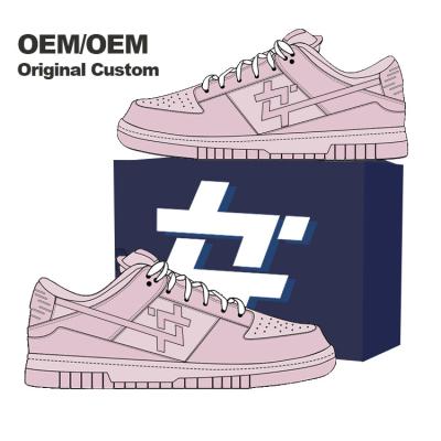 China OEM Custom Made Men Sneaker High Fashion Trend Top S Shoes Zapatillas Black Skateboard Copy for sale