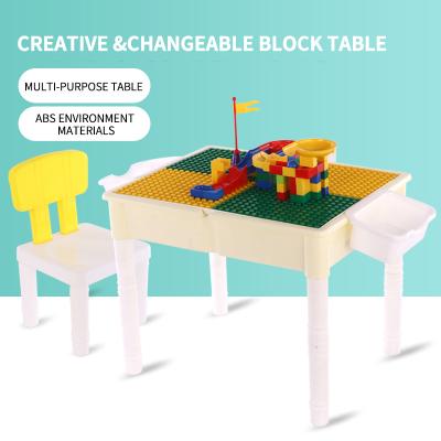 China modern kids furniture lego table with chair factory price lego learning desk on sale for sale