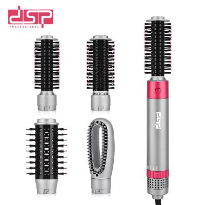 China DSP 4-In-1 Outdoor Hot Air Comb Set Electric Straightener Brush Hair Curler Brush for sale