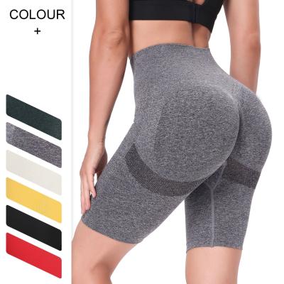 China Women Breathable Sportswear High Waist Workout Gym Clothing Breathable Tights Bike Shorts Sport Yoga Shorts for sale